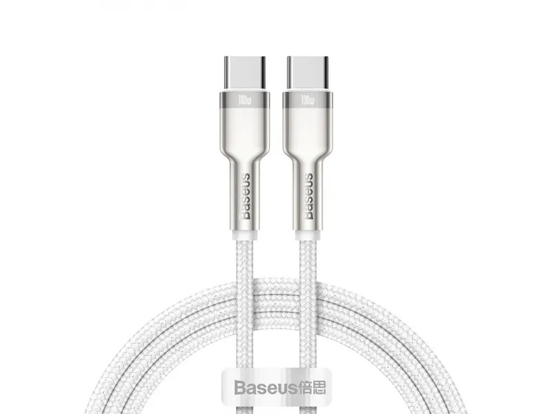 Baseus Cafule Series nabíjací/dátový kábel USB-C na USB-C 1m 100W biela
