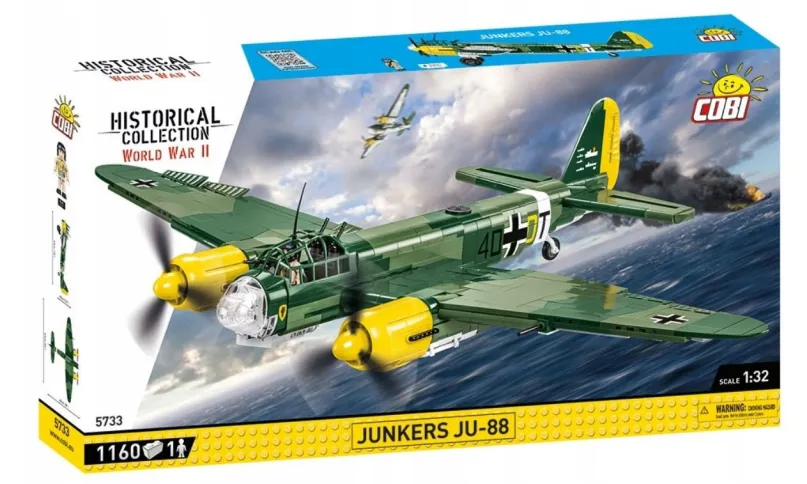 Cobi 5733 Nemecké bombardovacie lietadlo Junkers JU-88 A 4