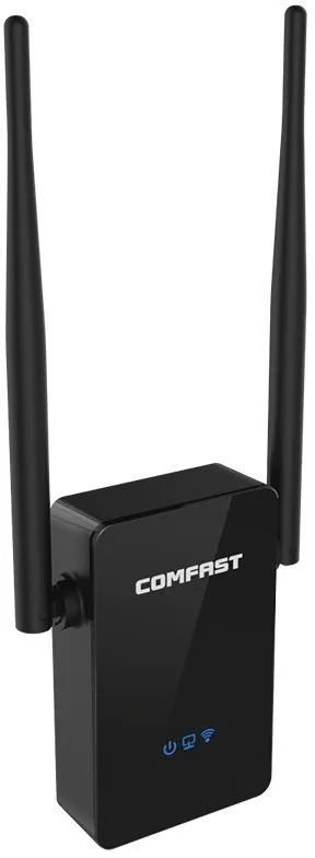 WiFi extender Comfast WR302S, 802.11b/g/n, až 300 Mb/s, jednoband, 1 x LAN až 100 Mbit,