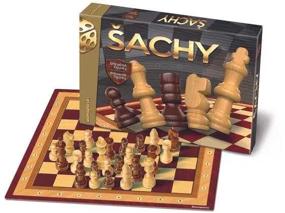 Spoločenská hra Šach drevené figúrky spoločenská hra