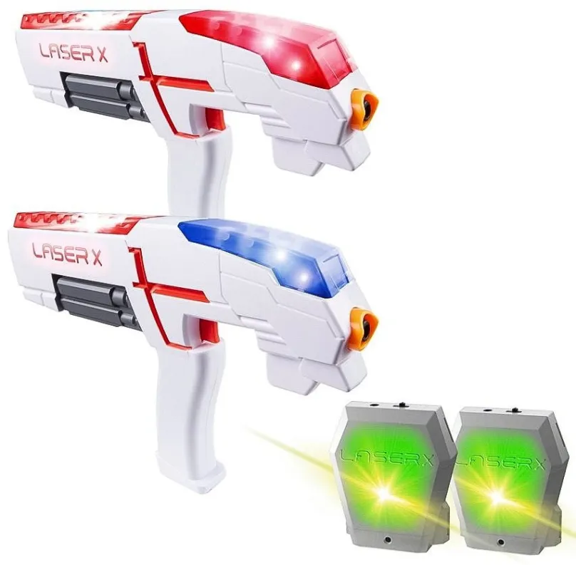 Laserová pištoľ Laser-X Pištoľ s infračervenými lúčmi – dvojitá sada