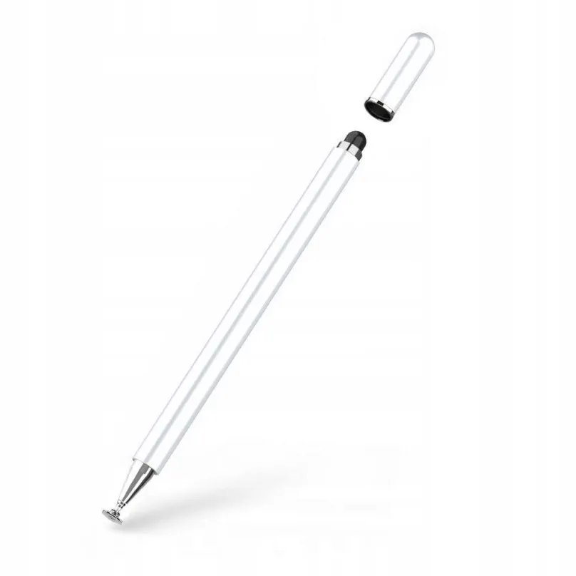 Dotykové pero (štýl) Tech-Protect Charm Stylus pero na tablet, biele/strieborné