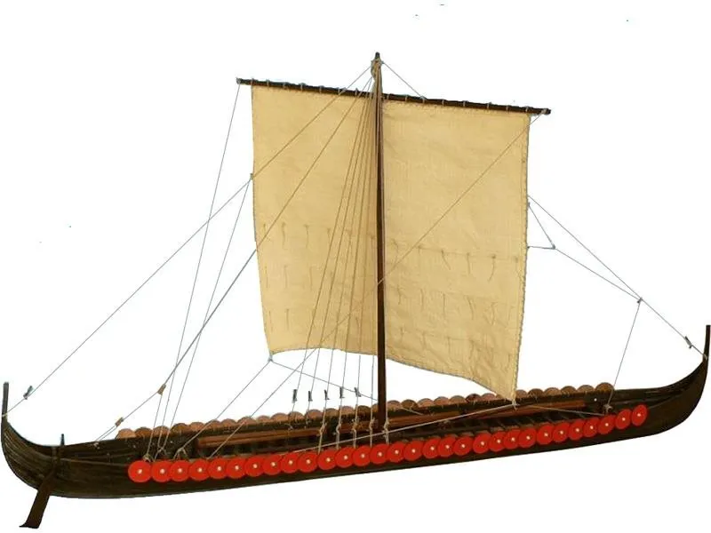 Model lode Dušek Vikingská predĺžená loď 1060 1:35 kit