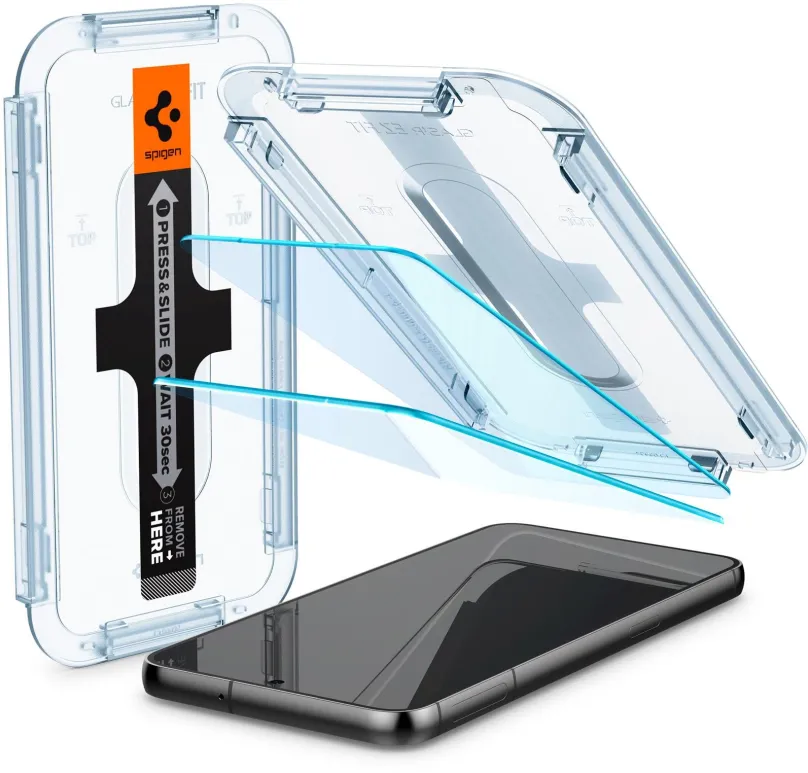 Ochranné sklo Spigen Glass EZ Fit 2 Pack Samsung Galaxy S23+, pre Samsung Galaxy S23+, zao