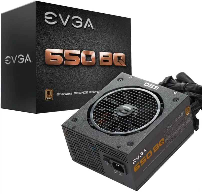 Počítačový zdroj EVGA 650 BQ, 650W, ATX, 80 PLUS Bronze, účinnosť 85%, 2 ks PCIe (8-pin /