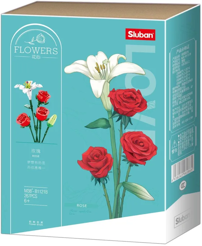 Stavebnica Sluban Flowers M38-B1121B Ruže z Lílie