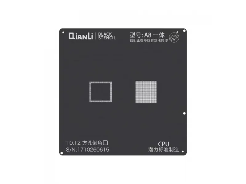 Qianli čierna šablóna pre A8 CPU 6 / 6 Plus