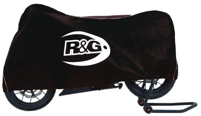 Plachta na motorku R&G Superbike/Street priedušná vnútorná plachta čierna/strieborná