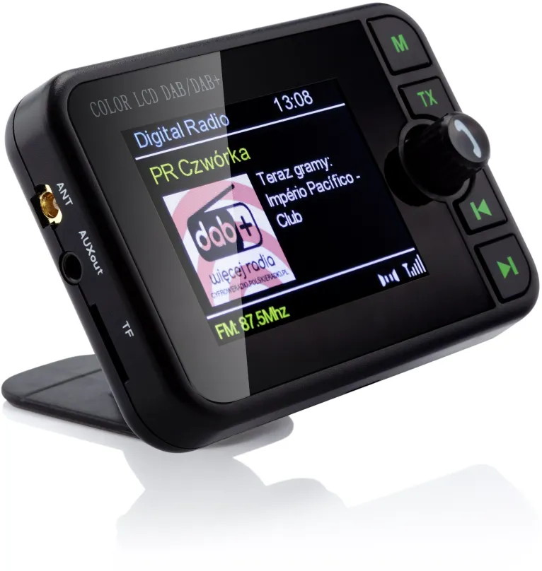 FM Transmitter Vordon TS-930 Mira FM DAB+, do auta s USB, Bluetooth a čítačkou pamäťových
