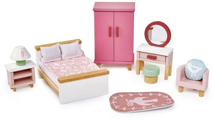 Nábytok pre bábiky Tender Leaf Dolls House Bedroom Furniture