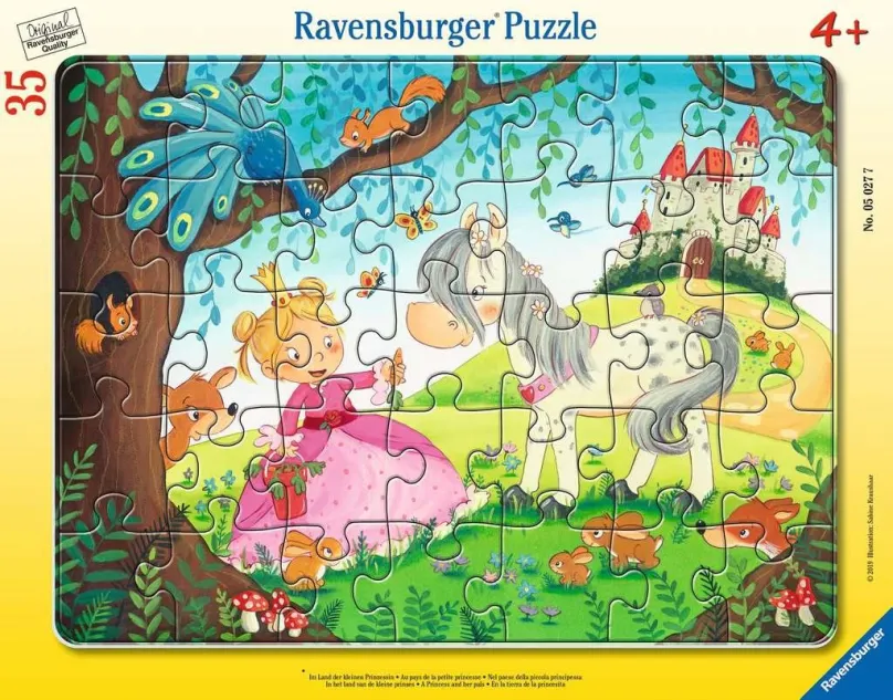 RAVENSBURGER Puzzle Princezná a jej priatelia 35 dielikov