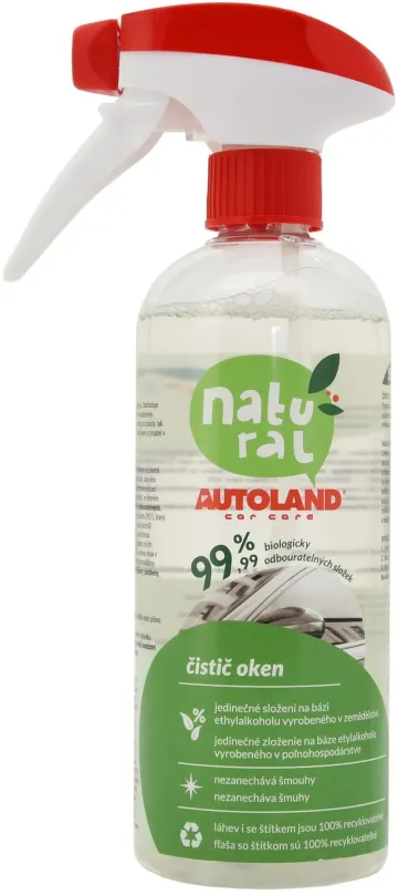 Čistič autoskiel Autoland Prípravok na umývanie okna NATURAL ECO 500 ml