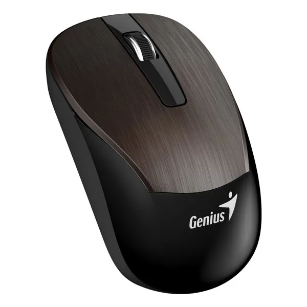 Genius Myš Eco-8015, 1600DPI, 2.4 [GHz], optická, 3tl., bezdrôtová USB, čokoládová, integrovaná