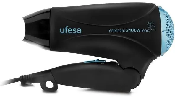 Fén na vlasy Ufesa DC Essential SC8310, cestovný, s ionizátorom, s difuzérom, s kefou,