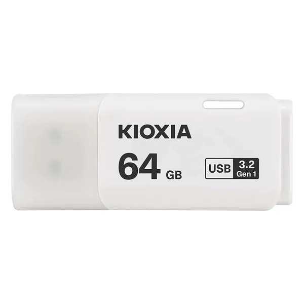 Kioxia USB flash disk, USB 3.0, 64GB, Hayabusa U301, Hayabusa U301, biely, LU301W064GG4