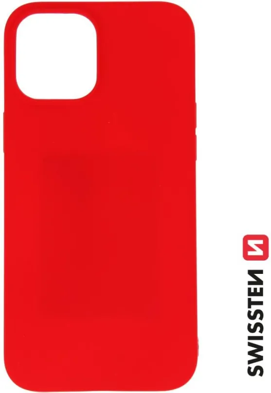 Kryt na mobil Swissten Soft Joy pre Apple iPhone 12 Pro Max červená