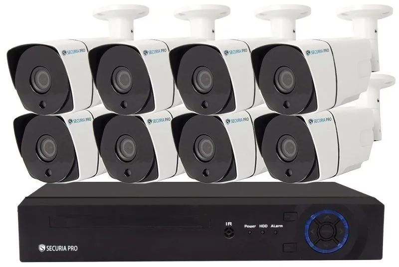 Kamerový systém Kamerový systém Securia Pro IP 5MPx NVR8CHV5-W, bez disku, rozlíšenie až 2