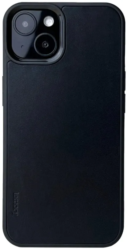 Kryt na mobil Lemory iPhone 13 kožený kryt čierna