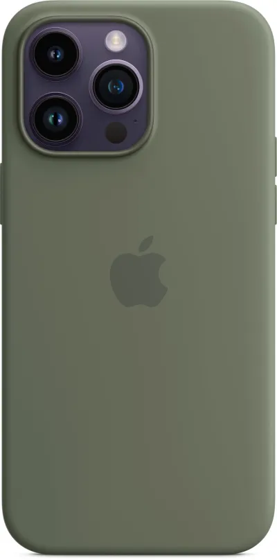 Kryt na mobil Apple iPhone 14 Pro Max Silikónový kryt s MagSafe olivový