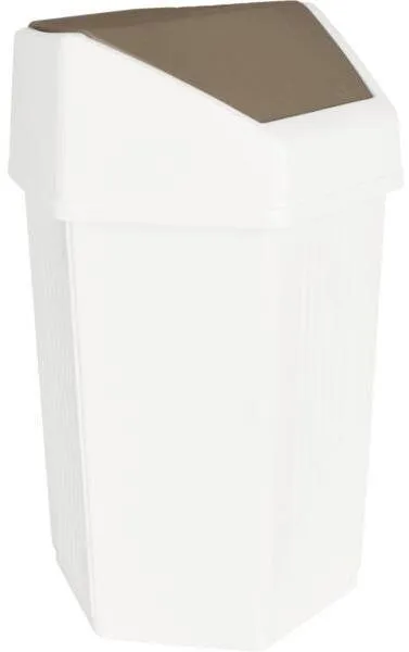 Odpadkový kôš Gastro Odpadkový kôš plastový 50 l, biely, so sklopným vekom