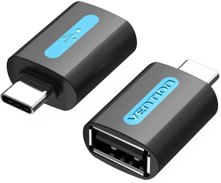 Redukcia Vention USB-C (M) na USB 2.0 (F) OTG Adapter Black PVC Type