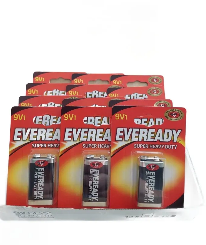 Jednorazová batéria Energizer Eveready 9 V zinkochloridová batéria 12 ks