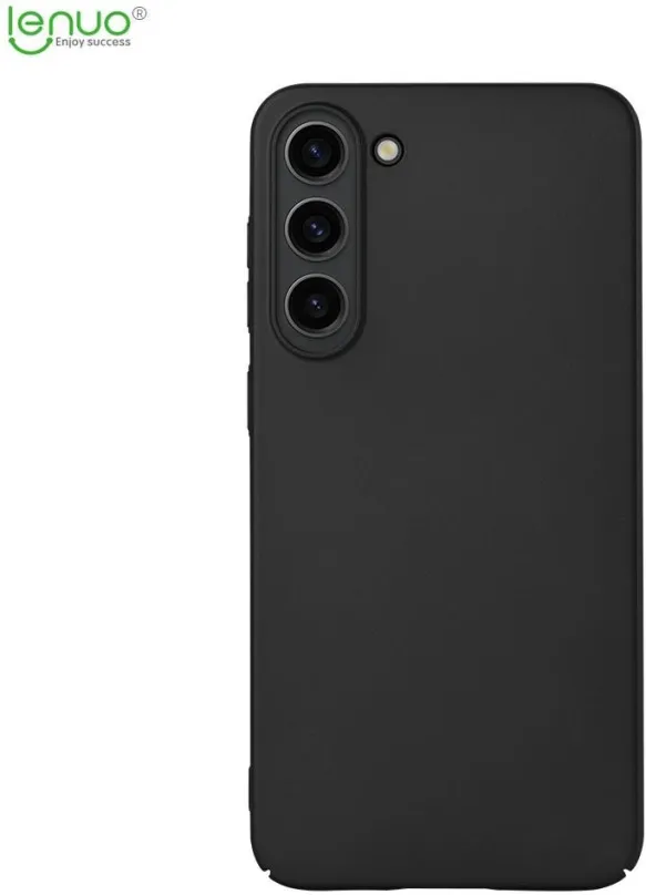 Kryt na mobil Lenuo Leshield obal pre Samsung Galaxy S23+, čierna