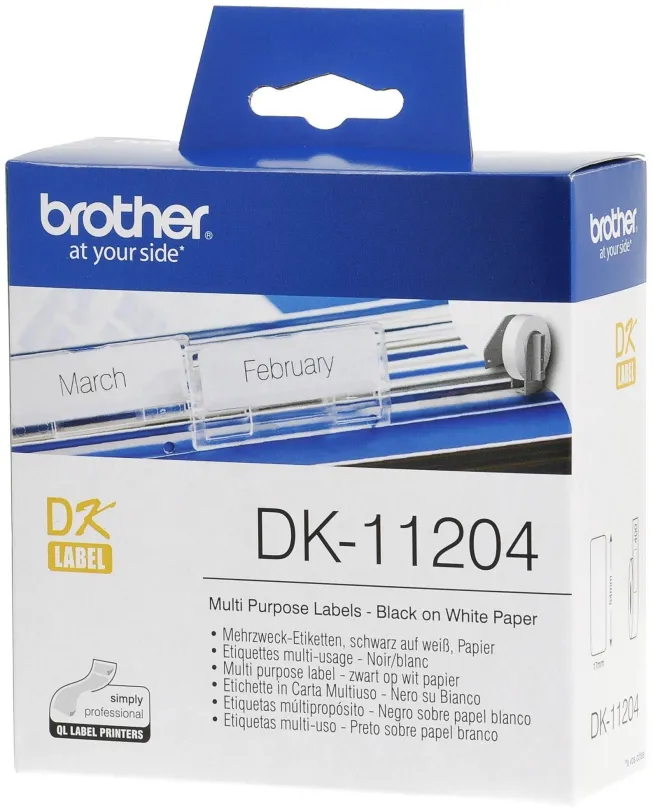 Papierové štítky Brother DK-11204