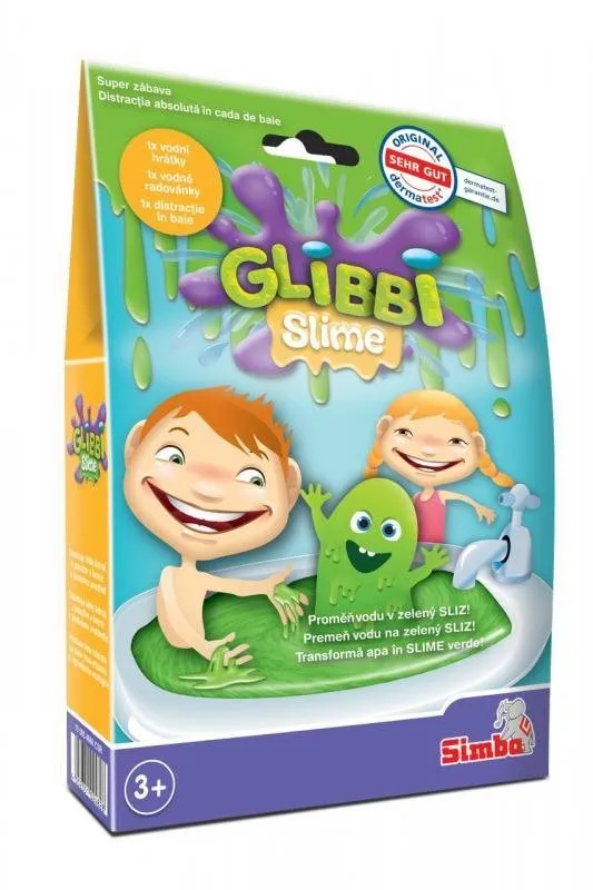 Hračka do vody Simba Glibbi Slime Sliz zelený, pre deti, pre chlapcov aj dievčatá od 3 rok