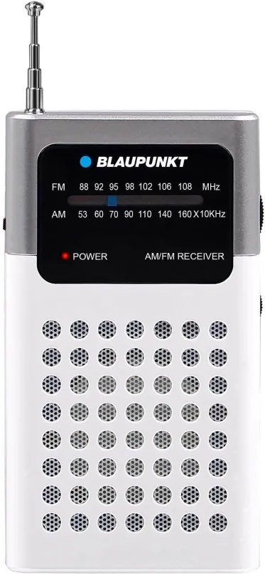 Rádio BLAUPUNKT PR 4WH, klasické, prenosné, AM a FM tuner, výkon 0,3 W, výstup 3,5 mm Jack