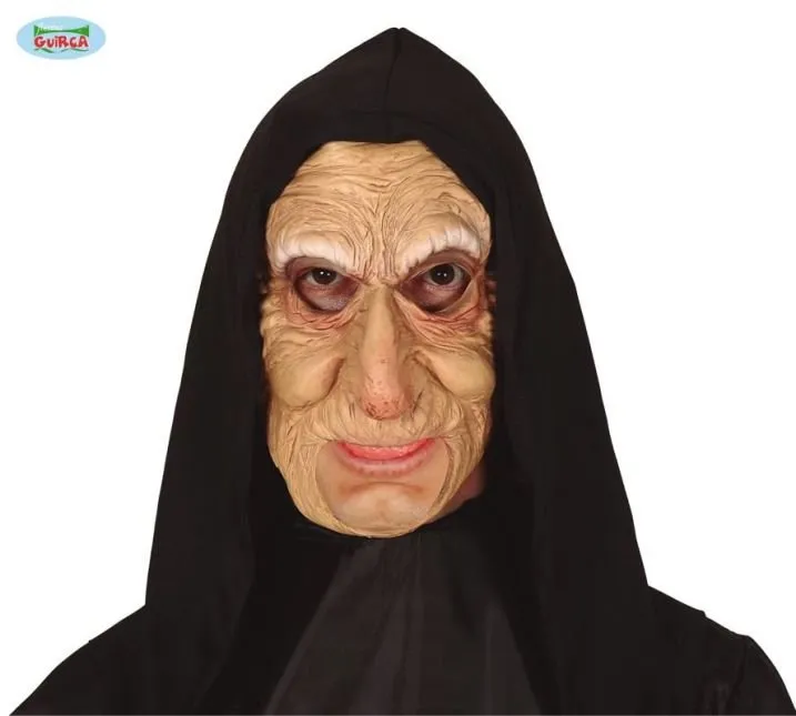 Karnevalová maska Maska Stará Žená so Šatkou - Halloween - 20 x 15 x 44 cm