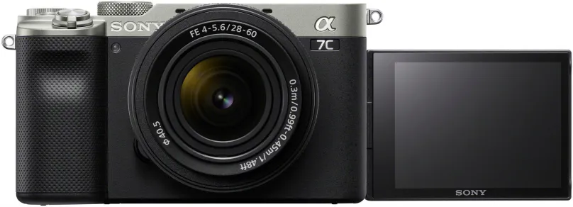 Digitálny fotoaparát Sony Alpha A7C + FE 28-60mm f/4-5.6 strieborný