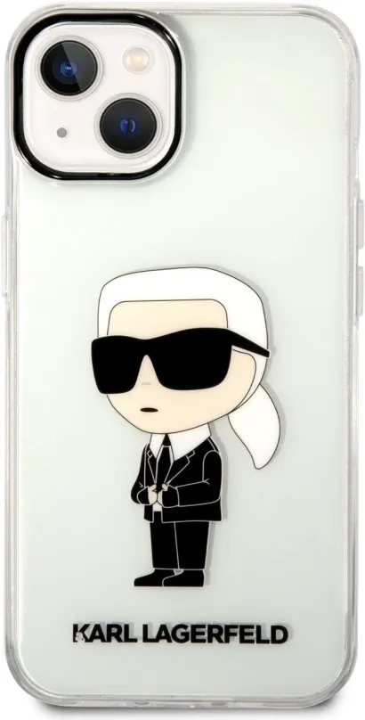 Kryt pre mobil Karl Lagerfeld IML Ikonik NFT Zadný Kryt pre iPhone 14 Plus Transparent