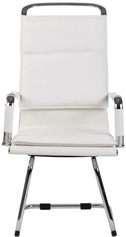 Konferenčná stolička BHM GERMANY Bedford, syntetická koža, biela