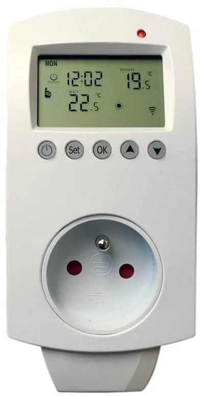 Spínacia zásuvka XtendLan Wi-Fi termostatická zásuvka 16A