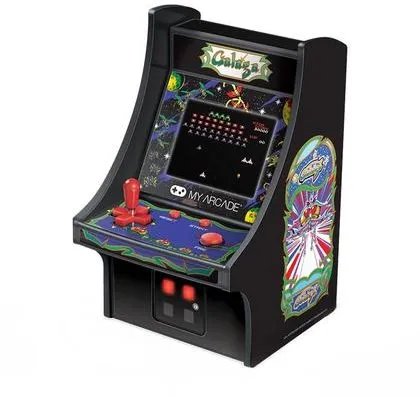 Arkádový automat My Arcade Galaga Micro Player, v do ruky a retro prevedení, má 1 predinst