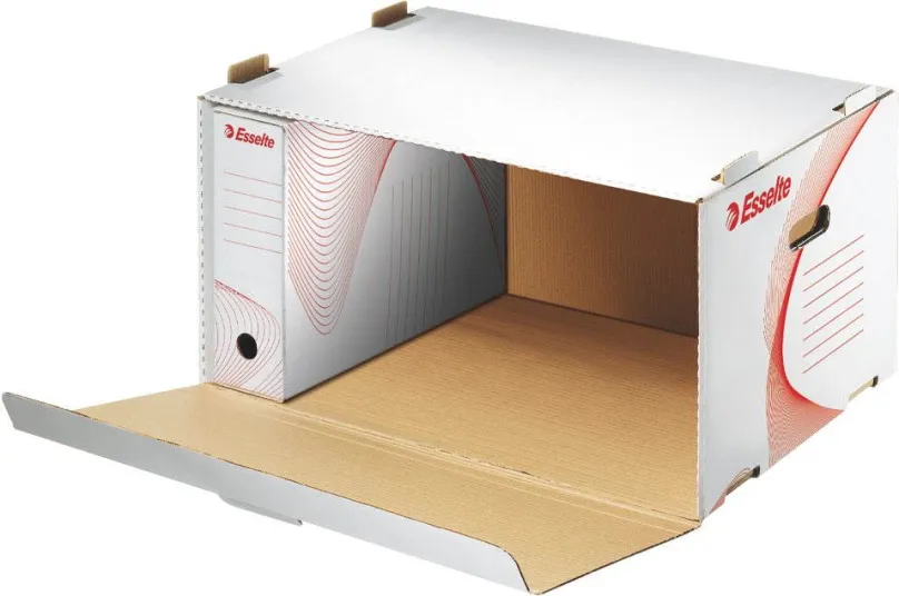 Archivačná krabica ESSELTE Standard, 36 x 25.8 x 54 cm, biela