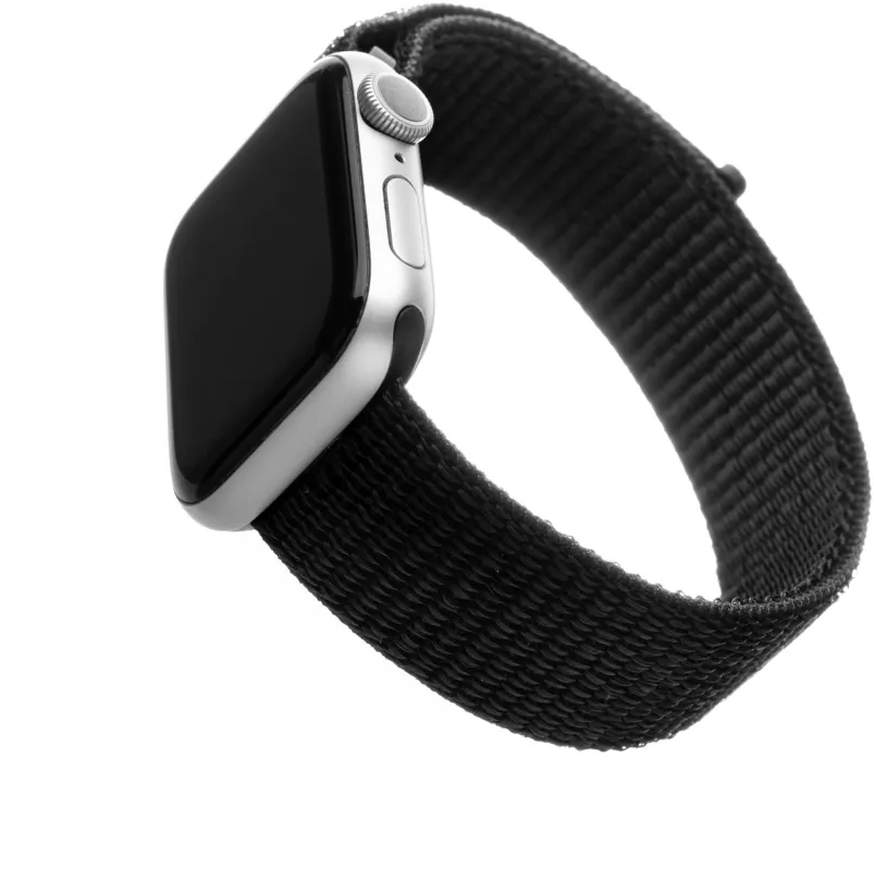 Remienok FIXED Nylon Strap pre Apple Watch 42/44/45/Ultra 49mm čierny