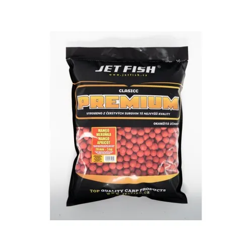Jet Fish Boilies Premium Clasicc Mango/Marhuľa 5kg 20mm