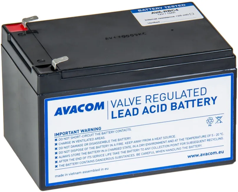 Batéria pre záložné zdroje Avacom náhrada za RBC4 - batéria pre UPS
