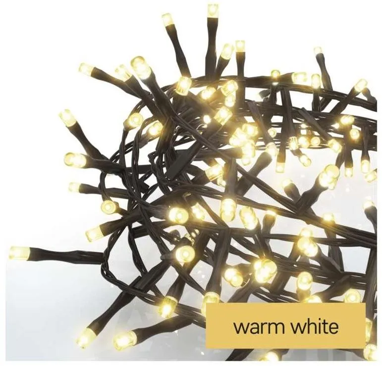 Svetelná reťaz EMOS LED vianočná reťaz – ježko, 8 m, vonkajšia aj vnútorná, teplá biela, časovač