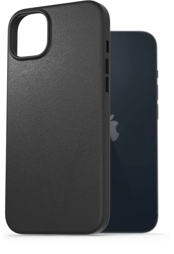 Kryt na mobil AlzaGuard Genuine Leather Case pre iPhone 14 Plus čierne