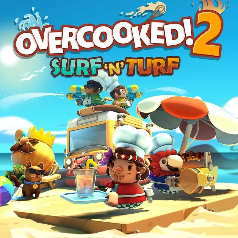Hra na PC Overcooked! 2 - Surf and Turf (PC) Kľúč Steam