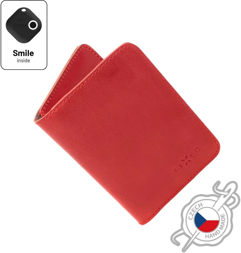 Peňaženka FIXED Smile Wallet XL so smart trackerom FIXED Smile PRO červená