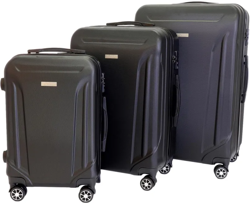Sada kufrov Sada 3 kufrov T-class 796, M, L, XL, ABS, TSA zámok (čierna)