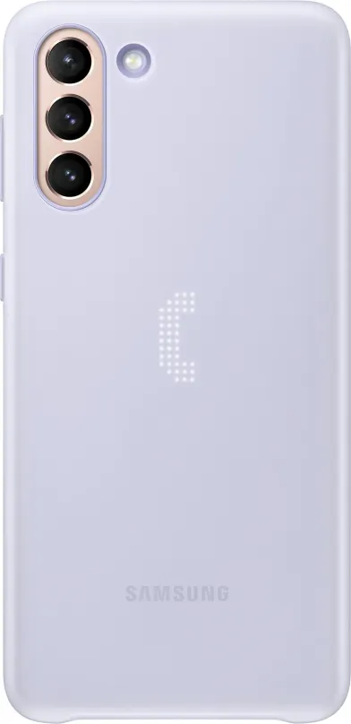 Kryt na mobil Samsung Zadný kryt s LED diódami pre Galaxy S21+ biely