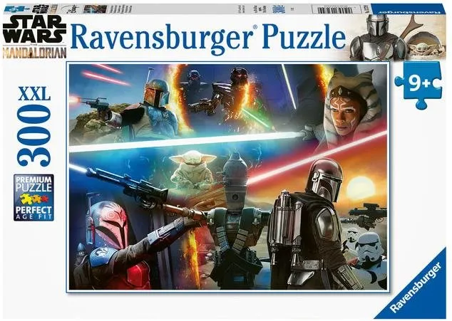 Puzzle Ravensburger puzzle 132799 Star Wars: Mandalorian: Krížová paľba 300 dielikov