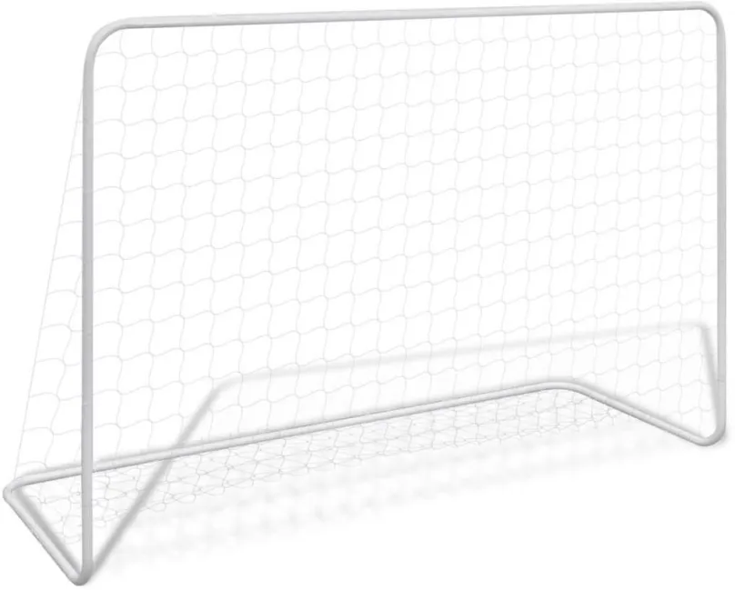 Futbalová bránka Shumee Futbalová bránka so sieťou 182 x 61 x 122 cm oceľová biela