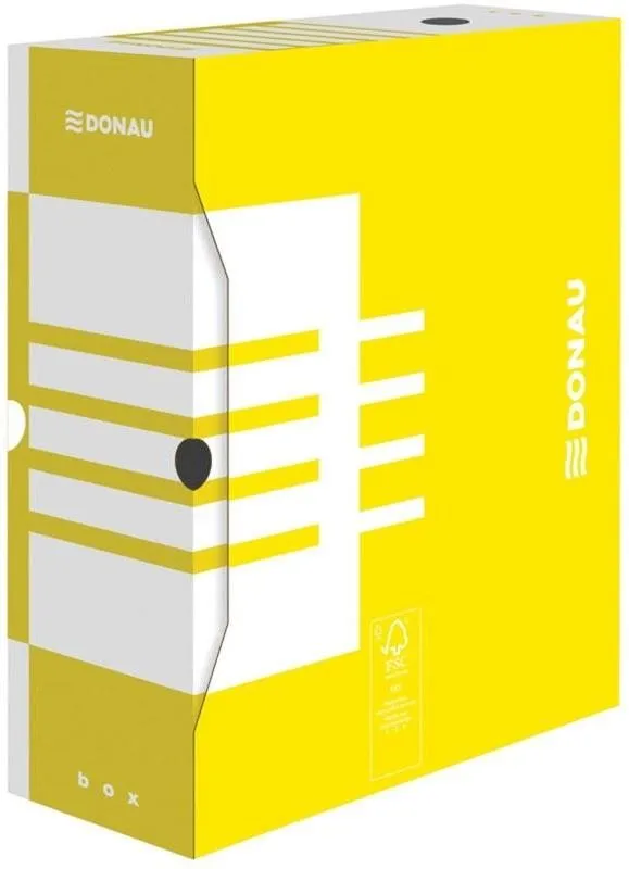 Archivačná krabica DONAU 12 x 34 x 29.7 cm, žltá