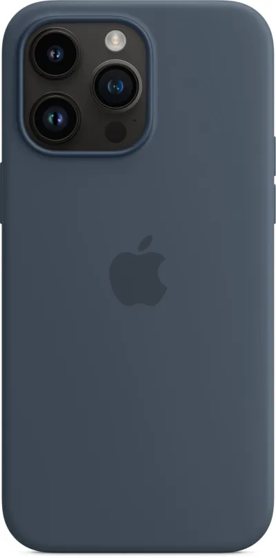 Kryt na mobil Apple iPhone 14 Pro Max Silikónový kryt s MagSafe búrkovo modrý